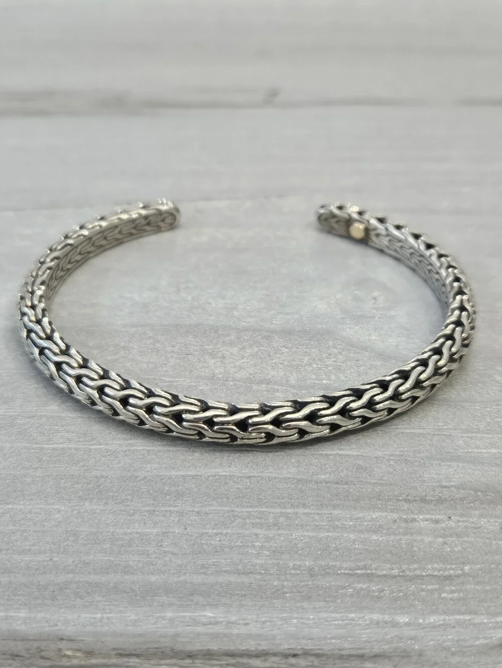 John Hardy Sterling Cuff 23.1g Signed M
